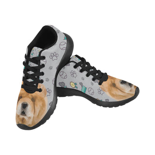Chow Chow Dog Black Sneakers for Women - TeeAmazing