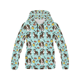 Bernese Mountain Pattern All Over Print Hoodie for Women - TeeAmazing