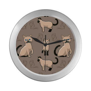 Tonkinese Cat Silver Color Wall Clock - TeeAmazing