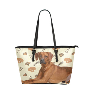 Rhodesian Ridgeback Dog Leather Tote Bag/Small - TeeAmazing
