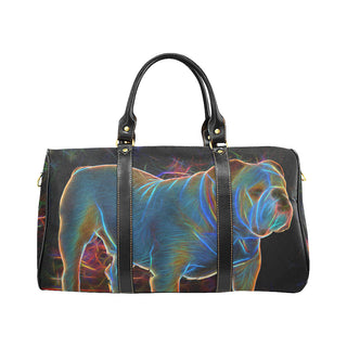 English Bulldog Glow Design 1 New Waterproof Travel Bag/Large - TeeAmazing