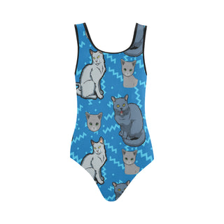 Russian Blue Vest One Piece Swimsuit - TeeAmazing
