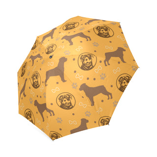 Rottweiler Pattern Foldable Umbrella - TeeAmazing