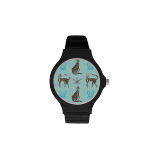 Serengeti Cat Unisex Round Plastic Watch - TeeAmazing