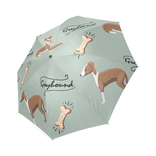 Greyhound Pattern Foldable Umbrella - TeeAmazing