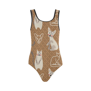 Javanese Cat Vest One Piece Swimsuit - TeeAmazing