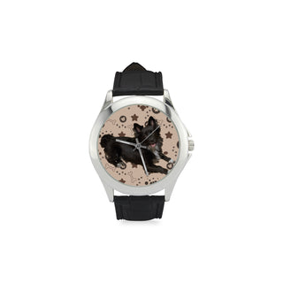 Schip-A-Pom Dog Women's Classic Leather Strap Watch - TeeAmazing