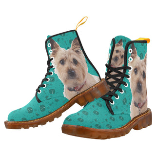 Cairn terrier Black Boots For Men - TeeAmazing