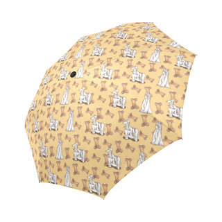 Afghan Hound Pattern Auto-Foldable Umbrella - TeeAmazing