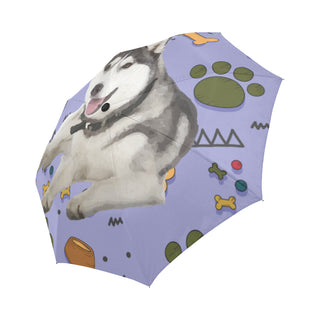 Siberian Husky Dog Auto-Foldable Umbrella - TeeAmazing