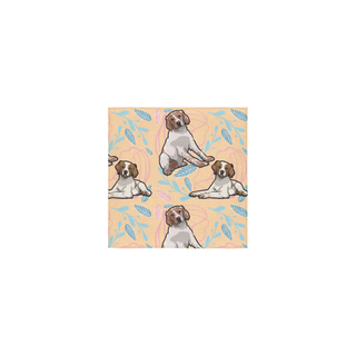 Brittany Spaniel Flower Square Towel 13“x13” - TeeAmazing