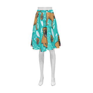 Bullmastiff Flower Athena Women's Short Skirt - TeeAmazing