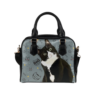 Tuxedo Cat Shoulder Handbag - TeeAmazing