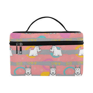 Scottish Terrier Pattern Cosmetic Bag/Large - TeeAmazing