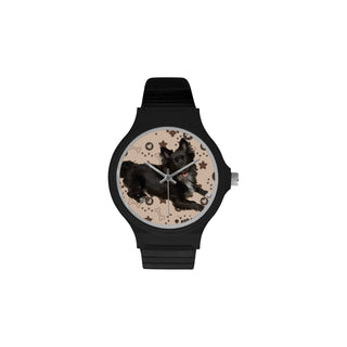Schip-A-Pom Dog Unisex Round Plastic Watch - TeeAmazing