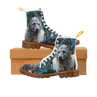 Irish Wolfhound White Boots For Women - TeeAmazing
