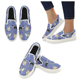 Canaan Dog White Women's Slip-on Canvas Shoes - TeeAmazing