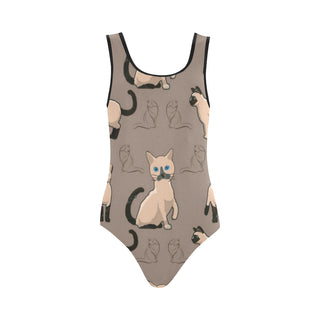 Tonkinese Cat Vest One Piece Swimsuit - TeeAmazing