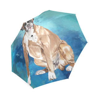 Boxer Water Colour Foldable Umbrella - TeeAmazing