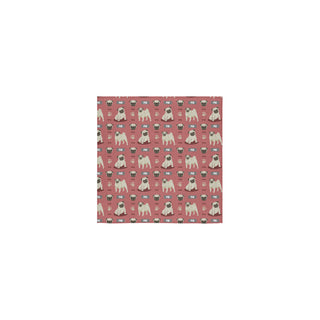 Pug Pattern Square Towel 13x13 - TeeAmazing