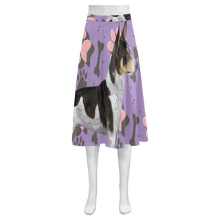 Rat Terrier Mnemosyne Women's Crepe Skirt (Model D16) - TeeAmazing