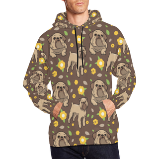 Brussels Griffon Flower All Over Print Hoodie for Men (USA Size) (Model H13) - TeeAmazing