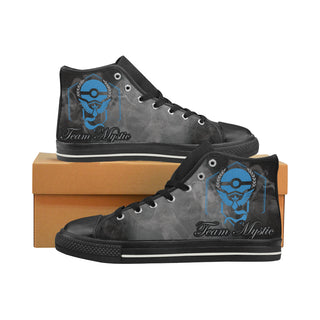 Team Mystic Black High Top Canvas Shoes for Kid - TeeAmazing