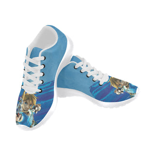 Link with Arrow White Sneakers for Men - TeeAmazing