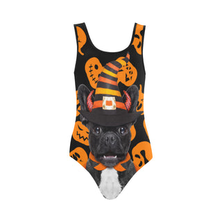 French Bulldog Halloweeen Vest One Piece Swimsuit - TeeAmazing