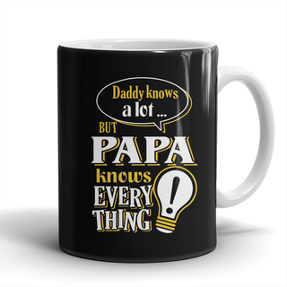 PAPA Knows More Mug - PAPA Mug - TeeAmazing