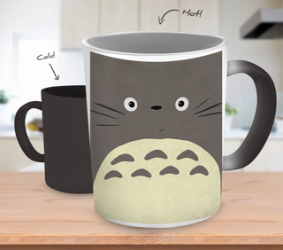 Totoro Color Changing Mugs & Coffee Cups - Totoro Coffee Mugs - TeeAmazing