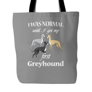 First Greyhound Dog Tote Bags - Greyhound Bags - TeeAmazing