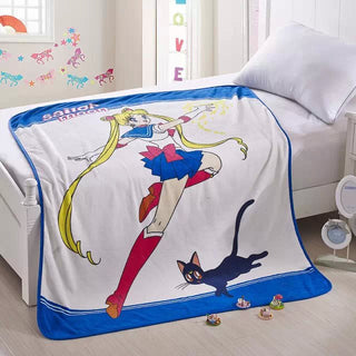 Sailor Moon Soft Coral Fleece Bedding Blanket Accessories - Sailor Moon Gifts - TeeAmazing