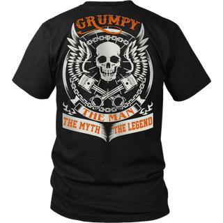 Grumpy The Man The Myth The Legend T Shirts, Tees & Hoodies - Grandpa Shirts - TeeAmazing