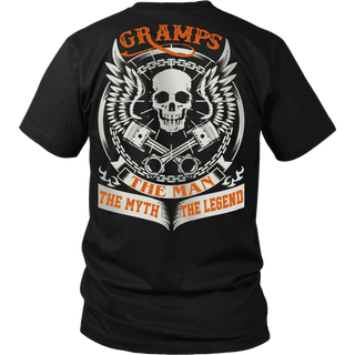 Gramps The Man The Myth The Legend T Shirts, Tees & Hoodies - Grandpa Shirts - TeeAmazing