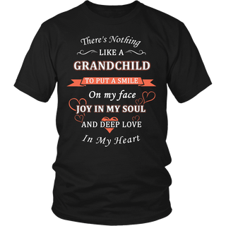 Grandchild Put a Smile On My Face T Shirts, Tees & Hoodies - Grandma Shirts - TeeAmazing