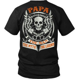 PAPA The Man The Myth The Legend T Shirts, Tees & Hoodies - Grandpa Shirts - TeeAmazing