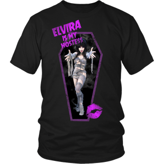 Elvira Is My Hostess T Shirts, Tees & Hoodies - Elvira Mistress of the Dark Shirts - TeeAmazing