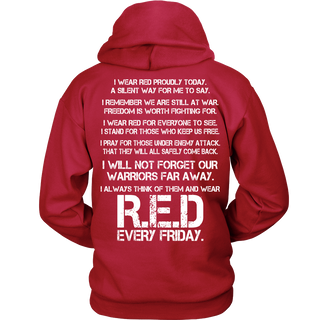 Wear Red For Veterans T-Shirt - Veterans Shirt - TeeAmazing