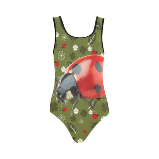 Lady Bug Vest One Piece Swimsuit - TeeAmazing