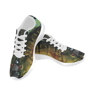 Fish White Sneakers for Men - TeeAmazing