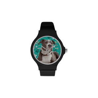 Staffordshire Bull Terrier Unisex Round Plastic Watch - TeeAmazing