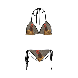 Chicken Footprint Custom Bikini Swimsuit - TeeAmazing