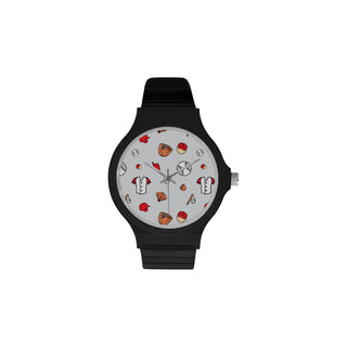 Baseball Pattern Unisex Round Plastic Watch - TeeAmazing