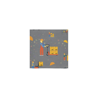 Forklift Driver Pattern Square Towel 13x13 - TeeAmazing