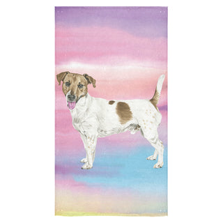 Jack Russell Terrier Water Colour No.1 Bath Towel 30"x56" - TeeAmazing