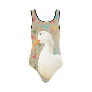 Duck Vest One Piece Swimsuit - TeeAmazing