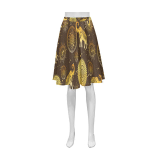 Elephant and Mandalas Athena Women's Short Skirt - TeeAmazing