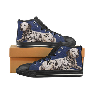 Dalmatian Lover Black High Top Canvas Shoes for Kid - TeeAmazing