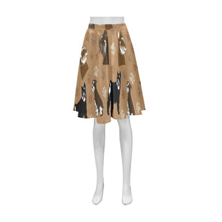 Miniature Schnauzer Pattern Athena Women's Short Skirt - TeeAmazing